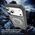 iPhone 18 Pro / 17 Pro Carbon Fiber Gear Holder C Type MagSafe Phone Case - Bright Grey+Grey