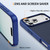 iPhone 18 Pro / 17 Pro Carbon Fiber Texture Skin-feel Acrylic TPU Phone Case - Blue