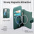 iPhone 18 Pro / 17 Pro CaseNeo Finger Grip Strap MagSafe Leather Phone Case - Green
