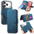 iPhone 18 Pro / 17 Pro CaseNeo MagSafe RFID Anti-theft Retro Leather Phone Case - Blue