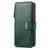 iPhone 18 Pro / 17 Pro CaseNeo MagSafe RFID Anti-theft Zipper Wallet Retro Leather Phone Case - Green