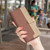 iPhone 18 Pro / 17 Pro Color Matching RFID Anti-theft Leather Phone Case - Brown