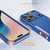 iPhone 18 Pro / 17 Pro Commuter Shockproof TPU + PC Phone Case - Royal Blue+Pink