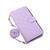 iPhone 18 Pro / 17 Pro Crossbody Rhombic Zipper Tower Buckle Leather Phone Case with Lanyard - Purple