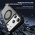 iPhone 18 Pro / 17 Pro Defend Rugged Gear Holder MagSafe Phone Case - Black + Transparent Grey