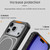 iPhone 18 Pro / 17 Pro Detachable Back Panel Aluminum Alloy Frame Shockproof Magnetic Phone Case - Orange