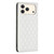 iPhone 18 Pro / 17 Pro Diamond Lattice Magnetic Leather Flip Phone Case - White