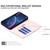 iPhone 18 Pro / 17 Pro Diamond Lattice Wallet Flip Leather Phone Case - Pink