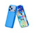 iPhone 18 Pro / 17 Pro Dual Color Clear Glitter TPU + TPE Full Coverage Phone Case - Blue