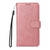 iPhone 18 Pro / 17 Pro ENKAY Card Wallet Calf Texture Leather Phone Case with Thickened Glue No White Edge Film - Pink