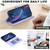 iPhone 18 Pro / 17 Pro Four-leaf Embossed Leather Phone Case - Purple