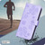 iPhone 18 Pro / 17 Pro Four-leaf Embossed Leather Phone Case - Purple