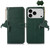 iPhone 18 Pro / 17 Pro Genuine Leather Litchi Texture RFID Leather Phone Case - Green
