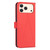 iPhone 18 Pro / 17 Pro Geometric Pattern RFID Leather Phone Case - Red