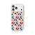 iPhone 18 Pro / 17 Pro Glittering Crystal Red Heart Pattern Magnetic Phone Case - Transparent