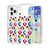 iPhone 18 Pro / 17 Pro Glittering Crystal Red Heart Pattern Magnetic Phone Case - Transparent