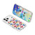 iPhone 18 Pro / 17 Pro Glittering Crystal Red Heart Pattern Magnetic Phone Case - Transparent
