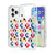 iPhone 18 Pro / 17 Pro Glittering Crystal Red Heart Pattern Phone Case - Transparent