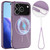 iPhone 18 Pro / 17 Pro Glossy TPU Shockproof MagSafe Phone Case with Lanyard - Purple
