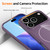 iPhone 18 Pro / 17 Pro Glossy TPU Shockproof MagSafe Phone Case with Lanyard - Purple