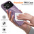 iPhone 18 Pro / 17 Pro Glossy TPU Shockproof MagSafe Phone Case with Lanyard - Purple
