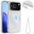 iPhone 18 Pro / 17 Pro Glossy TPU Shockproof MagSafe Phone Case with Lanyard - White