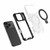 iPhone 18 Pro / 17 Pro Grating Holder Shockproof Phone Case - Transparent Black