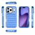 iPhone 18 Pro / 17 Pro High Transparency TPU Hybrid PC Airbag Phone Case - Transparent Blue