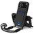 iPhone 18 Pro / 17 Pro Integrated Card Bag Solid Color Liquid Silicone Phone Case Gen2 with Short Lanyard - Black