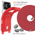iPhone 18 Pro / 17 Pro Integrated Card Bag Solid Color Liquid Silicone Phone Case with Lanyard - Red