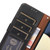 iPhone 18 Pro / 17 Pro KHAZNEH Litchi Texture Leather RFID Phone Case - Black