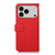 iPhone 18 Pro / 17 Pro KHAZNEH Litchi Texture Leather RFID Phone Case - Red