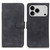 iPhone 18 Pro / 17 Pro KHAZNEH Retro Texture Leather Phone Case - Black