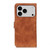 iPhone 18 Pro / 17 Pro KHAZNEH Retro Texture Leather Phone Case - Brown