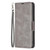 iPhone 18 Pro / 17 Pro Lambskin Texture Pure Color Flip Leather Phone Case - Grey