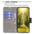 iPhone 18 Pro / 17 Pro Lambskin Texture Pure Color Flip Leather Phone Case - Grey