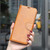 iPhone 18 Pro / 17 Pro Lambskin Texture Pure Color Flip Leather Phone Case - Yellow