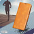 iPhone 18 Pro / 17 Pro Lambskin Texture Pure Color Flip Leather Phone Case - Yellow