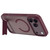 iPhone 18 Pro / 17 Pro LeReach Le-Chic Series Invisible Holder Magnetic Phone Case - Cherry Red