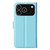 iPhone 18 Pro / 17 Pro Litchi Texture Horizontal Flip Leather Phone Case with Holder - Blue