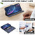 iPhone 18 Pro / 17 Pro Litchi Texture RFID Anti-theft Leather Phone Case - Blue