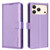 iPhone 18 Pro / 17 Pro Litchi Texture RFID Anti-theft Leather Phone Case - Purple