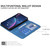 iPhone 18 Pro / 17 Pro Magnetic Buckle Rhombus Texture Leather Phone Case - Blue