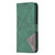iPhone 18 Pro / 17 Pro Magnetic Buckle Rhombus Texture Leather Phone Case - Green