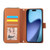 iPhone 18 Pro / 17 Pro Nine-card Slots Zipper Wallet Bag Leather Phone Case - Brown