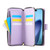 iPhone 18 Pro / 17 Pro Nine-card Slots Zipper Wallet Bag Leather Phone Case - Light Purple