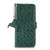 iPhone 18 Pro / 17 Pro Ostrich Pattern Genuine Leather RFID Phone Case - Green