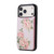 iPhone 18 Pro / 17 Pro Printed Double Buckle RFID Anti-theft Phone Case - Rose
