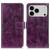iPhone 18 Pro / 17 Pro Retro Crazy Horse Texture Horizontal Flip Leather Phone Case - Purple