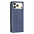 iPhone 18 Pro / 17 Pro Rhombus Texture Magnetic Leather Phone Case - Blue